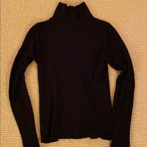 Joah brown black turtleneck long sleeve